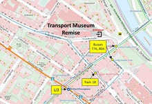 Location of the Transport Museum